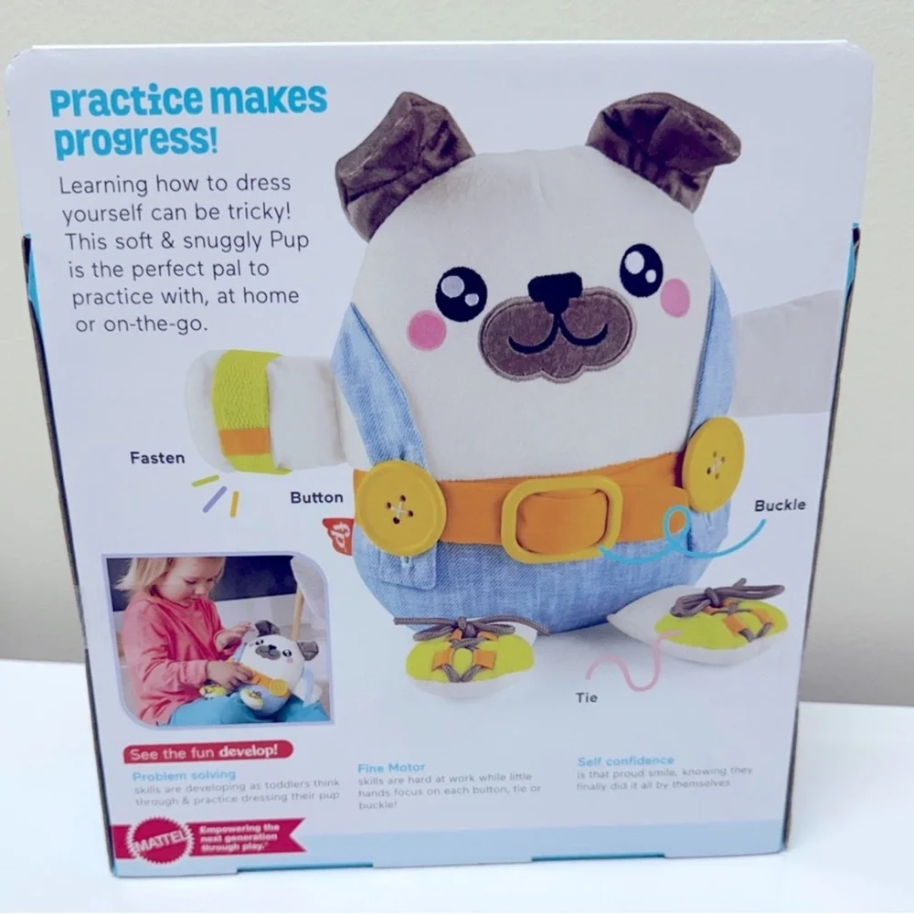 Fisher-Price Fp Pets Learn-To-Dress Pup Preschool Fine Motor Toy For Ages 2+ NEW
